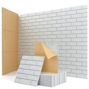HOL 12 Pcs Self Adhesive Acoustic Panel 30X30X0.9CM Sound Absorption Tiles Panel Noise Reduction Soundproof in Room or Studios/Home/Offices/KTV/GamingDrun Rooms