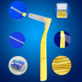 Sikat Gigi Behel Interdental Brush isi 4 / 5 Sikat Gigi Inter Dental Sikat Gigi Ortho Bengkok Interdental Floss Flosh Alat Pembersih Sela Gigi Toothpick Tooth Pick. 