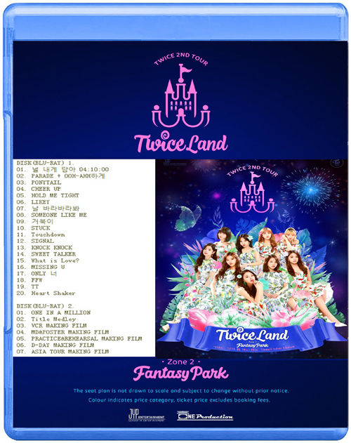 Twice twiceland zone 2 fantasy Park Concert (double disc Blu ray 