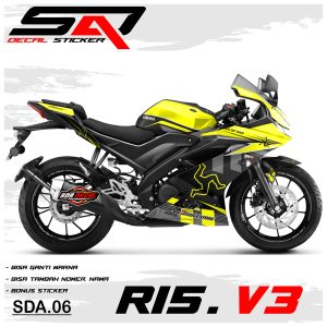 Stiker Custom Full Body R15 V3 - Dekal Sticker Variasi Motor R15 V3 Premium Racing SDA.06