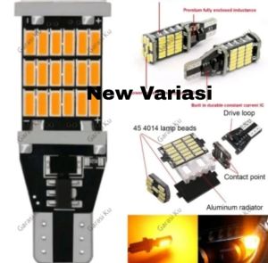 2 PCS Lampu Sen Dajjal 45 Titik Lampu LED Mundur Senja Sein Sen Rem Canbus T15 45 Mata Lampu Sen Kota Lampu Sen Dajal