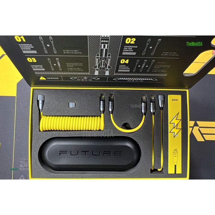 Bộ sạc nhanh tiện lợi Future AOC-L011 tùy chỉnh USB C-L USB C-C độ dài ...