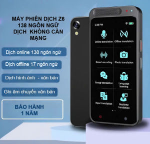 Máy phiên dịch z6 CORISU dịch không cần mạng dịch giọng nói 138 ngôn ngữ dịch hình ảnh văn bản ghi âm chuyển thành văn bản chat Gpt bảo hành một năm lỗi một đổi một