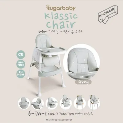 Sugar Baby Klassic Chair High Chair 6in1 K-Chair Kursi Makan Bayi