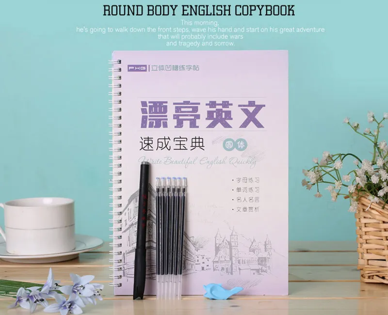 Wholesale 2020 Writing English Calligraphy Copybook For Adult Children  Exercises Calligraphy Practice Word Book Libros Beginners Ltalic From  Catlam, $5.03