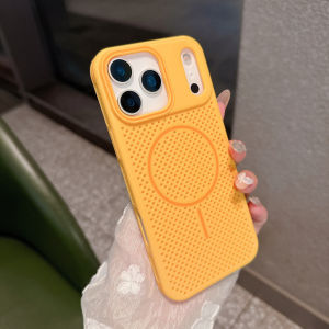 Ốp lưng điện thoại từ tính tản nhiệt cho iPhone 17 Pro Max Lưới tổ ong làm mát chống sốc