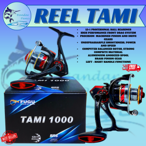 Reel Pancing Fugu Tami 1000-3000 Dengan 12 + 1 BB Sudah One Way Sangat Murah Dan Kuat