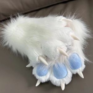 RGFV STORE Lông Găng tay trang phục hóa trang Hoạt hình Squeaky kig Đạo cụ cosplay Thời trang Áo lông thú kigurumi Găng tay móng vuốt mèo Đạo cụ cosplay
