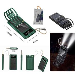 Powerbank 5in1 Solar 10.000mAh Tenaga  Surya  Multifungsi Power Bank 5in1Portable