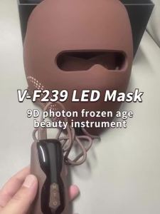 4 Colors Led Face Care Advanced Flexible Silicone Leather Photon LED Light Face Mask Portable LED Face Therapy Device for Acne Relief Wrinkle Reduction & Glowing Skin