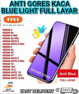 ANTI GORES KACA BLUE LIGHT / TEMPERED GLASS BLUE LIGHT FULL COVER FOR XIAOMI REDMI 8 / REDMI 8A / REDMI 8A PRO / REDMI NOTE 8 / REDMI NOTE 8PRO / REDMI 9 / REDMI 9A / REDMI 9C / PELINDUNG LAYAR HP