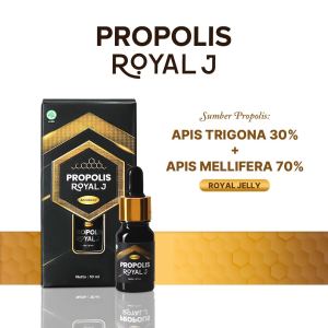 { DI JAMIN ASLI } Propolis Royal J Obat Diabetes Paru Sesak Nafas Jaga Daya Tahan Tubuh Propolis Royal J 10ML