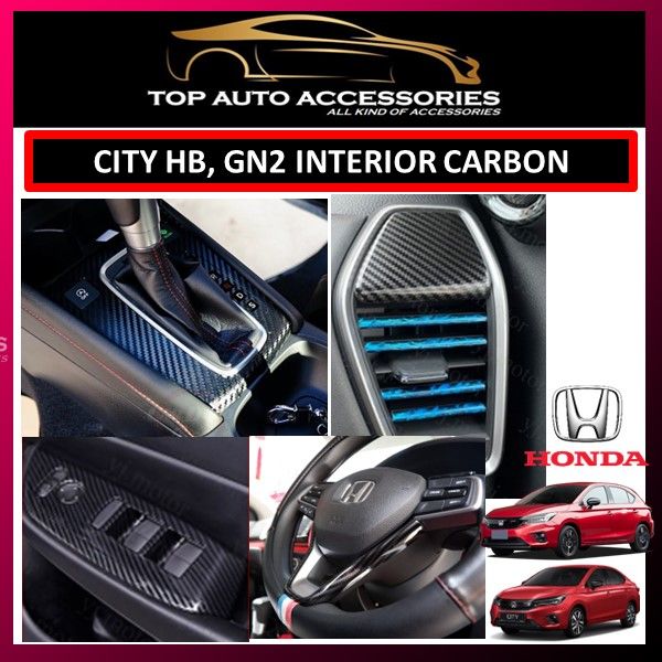 HONDA CITY GN2 20202024 /HATCHBACK INTERIOR CARBON COVER / GEAR SWITCH