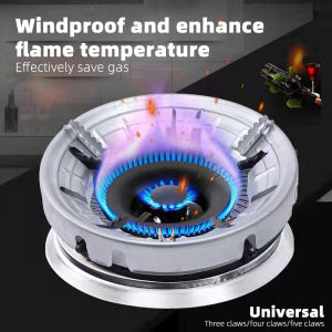 Universal Round 8 claws Energy Saving Gas Stove Cover Windproof Disk Windshield Bracket