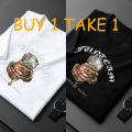[BUY 1 TAKE1 ] 2PCS  simple cotton Korean version of men and women T-shirt minimalist neutral shirt. 