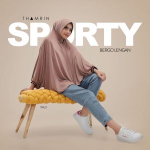 bergo lengan sporty thamrin / bergo lengan / bergo sporty / bergo sporty syari