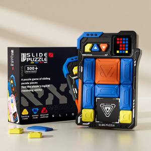 FANTASY E LIFE ORIGINAL GiiKER  ENGLISH VERSION Super Slide Puzzle Games Featuring 500+ Challenges Brain Teaser Puzzles Ages 6+ STEM Board Games for kids teens adults ADHD Fidget Toys Easter Basket Stuffers Birthday Gifts for Boys Girls