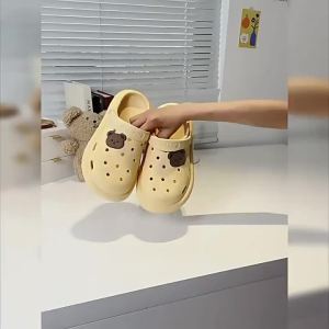Summer WomenS Clogs With A High-End Feel New Summer Outdoor Cute Beach Slippers Non-Slip Flat Sandals