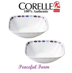 CORELLE Square Serving Bowl 19.5cm x 5.7cm 2 Piece Set