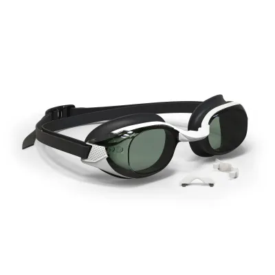 Decathlon Swimming Corrective Goggles BFIT Smoked Lenses (-2.00 to -6.00) - Nabaiji