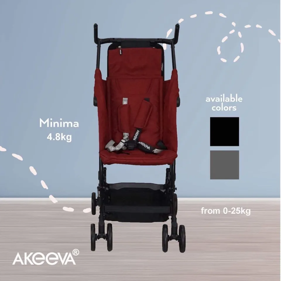 ONLINE EXCLUSIVE Akeeva Pocket Stroller Minima with extendable legrest and FREE frontbar Lazada PH