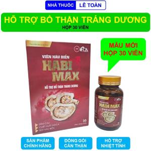 Viên uống hàu biển Habi Max (Che tên sản phẩm) giúp bổ thận tráng dương tăng cường sinh lý nam - Hộp 30 viên