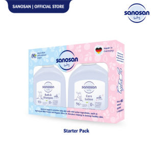 SANOSAN Baby Starter Pack Bath and Shampoo 50ml - Care Lotion 50ml