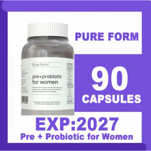 Pure Form Pre + Probiotics for Women +gut Health 50B CFU of Combined Lactobacilli Bifidobacteria