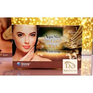 AQUA SKIN brown box PUREGOLD  30pcs whitening non brown soap [bath soap] dermaperfection dermdepot[Fast Shipping]