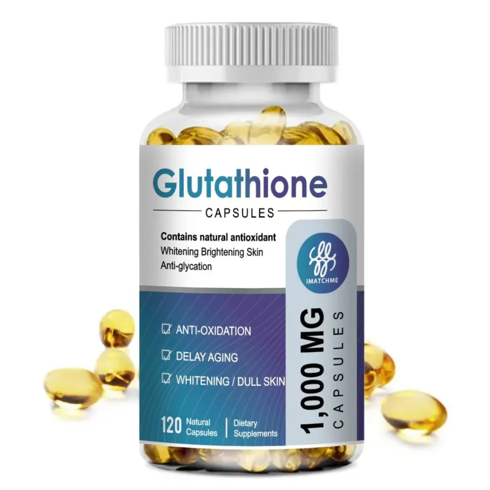 glutathione adalah Glutathione Capsules Collagen Antioxidant Anti-Aging Boosting Immunity Dull  Skin Whitening Supplement Health 120pcs