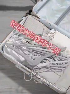 High Quality Travel Hangers Foldable Hangers with Hidden Clips Lightweight and Portable Space Saving