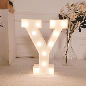 26 letter love symbol with light battery powered lamp lighting Christmas Ornament birthday party wedding decoration 16cm Warm white