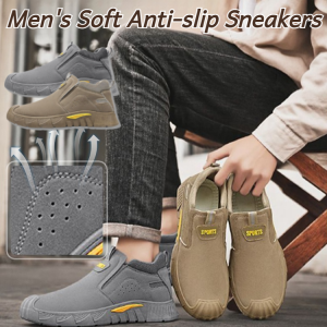 รองเท้ากีฬาแบบสวมพื้นนุ่มสำหรับผู้ชายรุ่นใหม่สำหรับกิจกรรมกลางแจ้ง เดินทางในเมือง ทนทาน ระบายอากาศได้ดี น้ำหนักเบา