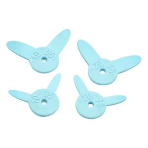 4Pcs/Set Dental Diastema Measuring 0.5-2.0mm Ruler For Teeth Preparation Occlusal Measurement Dentist Dentistry Lab Tools
