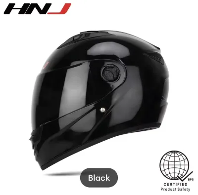 HNJ 855 Mens Full Face Motorcycle Helmet Sun Visor Helmet Women General