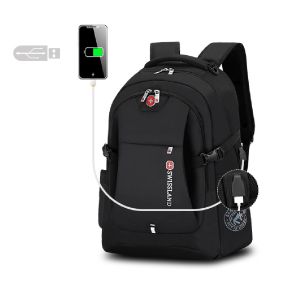 Laptop Backpack Bags for School Work & Travel – 15" Computer Bag Waterproof Multi-Compartment Bag with USB Charging Port