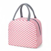 Printed Portable Oxford Cloth Lunch Bag Insulation And Cold Protection With Aluminum Foil Lining