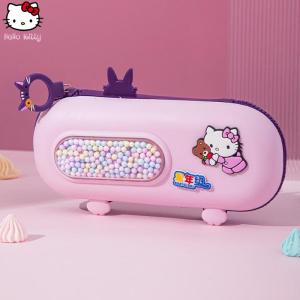 Christmas gifts Halloween Sanrio Hello Kitty Children Stationery Box Cartoon Anime Girl Cinnamoroll Double Layered Multi Functional Pen Box Large Capacity