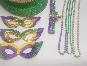Carnival Party Accessories for Mardi Gras Festival Decor Glittering Headband Party Props Supplies Holiday Decoration