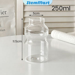 ItemMart 250ml 440ml Creative Drinking Glass Juice Cup Tea Bottle Milk Cups