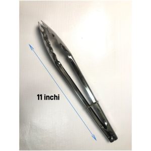 Stainless steel penyepit makananuntuk kuih & mee/food tong clip BBQ tweezer
