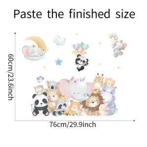 Wallsticker Wall Stiker Sticker Dinding Motif Gambar Animal Binatang Hewan Panda Jerapah Lucu Wallstiker Wallpaper Paper Dekorasi Rumah Ruang Tidur Anak Anak Belajar Kado Ultah Ulang Tahun Unik Hiasan Tempelan Gambar Hewan Binatang Lucu Q 237 TTD