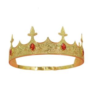 Kim loại Vua vương miện headband cho nam giới với đá quý Studded chi tiết cho lễ hội âm nhạc và cosplay ăn mừng ngày lễ