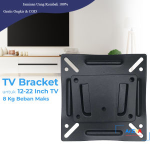 Bracket TV Wall Mount VESA 100 x 100 for 12-22 Inch TV - Black