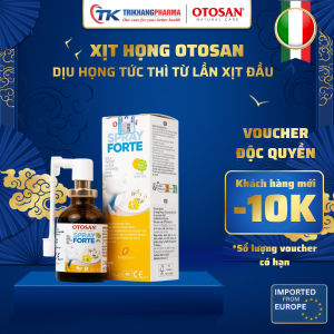 Xịt Họng Otosan Throat Forte Vị Cam Mật Ngọt - Giảm Ho Giảm Đau Rát Ngứa Họng Nhập Khẩu - Lọ 30ml