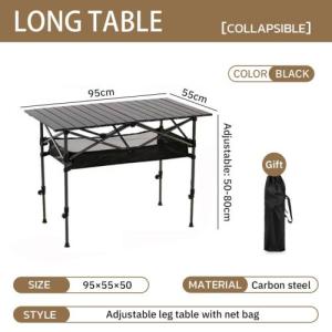 Outdoor folding portable camping table picnic table car barbecue light Chicken rolls table