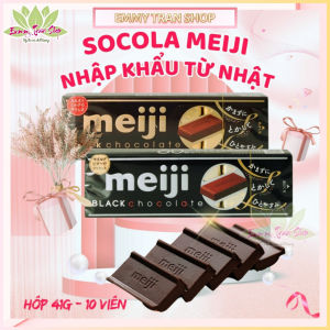 Socola Sữa / Socola Đen MEIJI Milk / Black Chocolate Hộp 41gr Gồm 10 Viên Nhập Khẩu Từ Nhật - Emmy