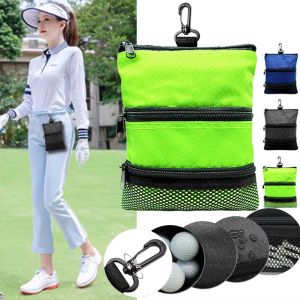 GUDAN Waterproof Golf Ball Bag Portable Three Layer Golf Accessory Bag Accessories Carrier Lightweight Golf Pouch Outdoor Golf