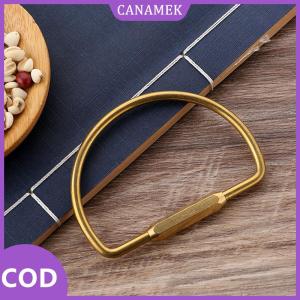 CANAMEK✨ Đồng đơn giản Keychain với vít khóa d-hình dạng móc vòng chìa khóa Carabiner khóa Clip d-loại eo treo phụ kiện giữ chìa khóa