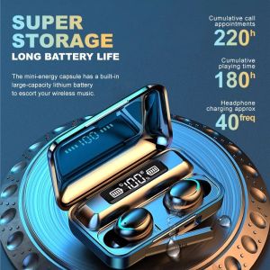 Tws Earphone Gaming M19 Headset Bluetooth Berkualitas Tinggi Nirkabel Mendengarkan Lagu Mini Apple Huawei Oppo Xiaomi Vivo Penyumbat Telinga Universal TWS + Power Bank